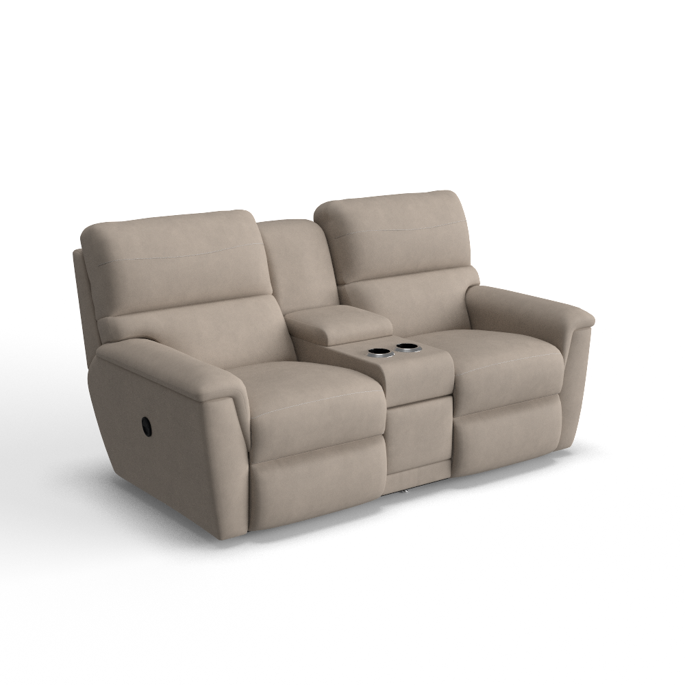 Ava Reclining Loveseat w/ Console, In Stock